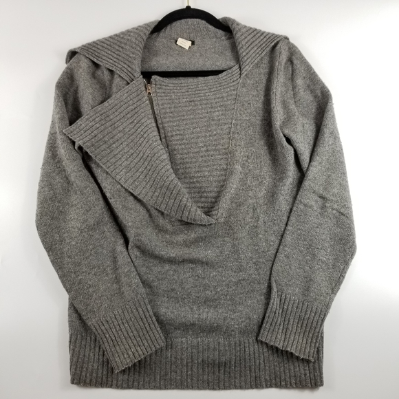 J. Crew Sweaters - J. Crew Dream Zip Henley Sweater in Grey, M